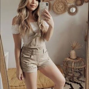 Khaki overalls